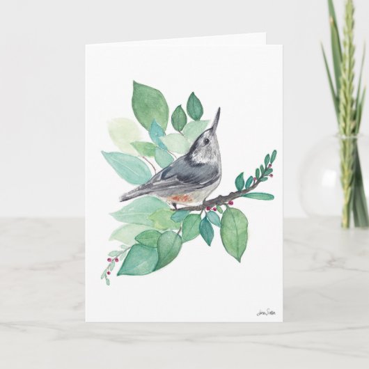 Carte d'oiseau Nuthatch (Devant)