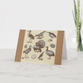 Carte d'oiseaux de style vintage (Devant)