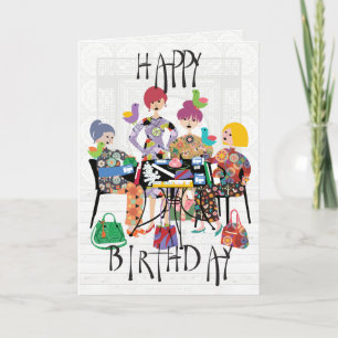 Carte d'oiseaux Mah Jongg