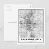 Carte d'Oklahoma City (Devant / Derrière)