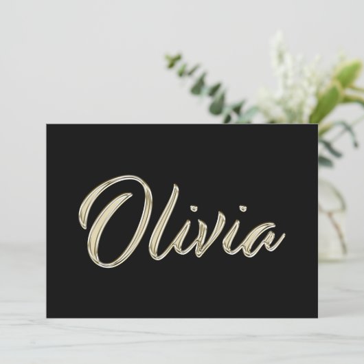 Carte d'Olivia white gold (Debout devant)