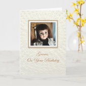 Carte Doll Frances Grams Anniversaire (Fleur jaune)