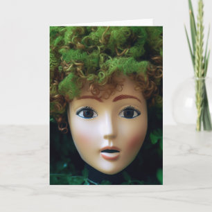 Carte Doll Head Mossy Toutes les occasions Salutation