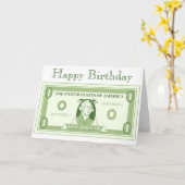 Carte Dollar américain (Fleur jaune)