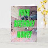 Carte Dollars canadiens Argent d'anniversaire (Fleur jaune)