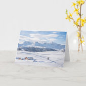 Carte Dolomites de Snowscape | de retraite de cabine (Fleur jaune)