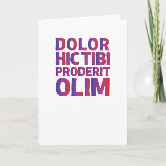 Carte Dolor Hic Tibi Poderit Olim- Ovid quote (Devant)
