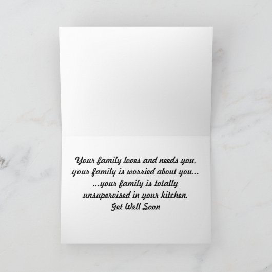 Carte Dolphin Get Well (Intérieur)