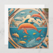 Carte Dolphin Ocean (Devant / Derrière)