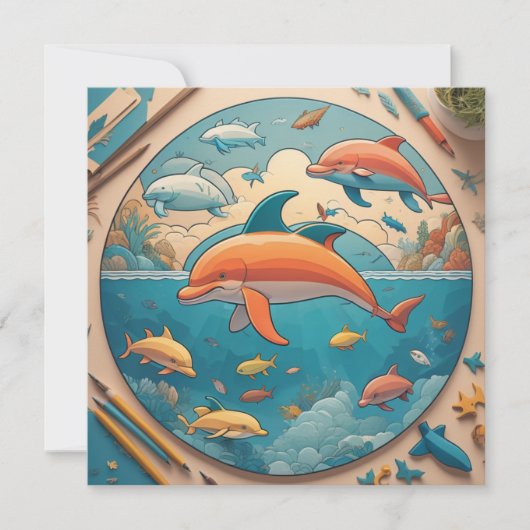 Carte Dolphin Ocean (Devant)