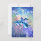 Carte Dolphin Valentine de couple (Devant)
