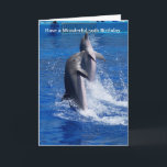 Carte Dolphins 50e anniversaire<br><div class="desc">Les dauphins de la carte du 50e anniversaire. Customisez cette carte d'anniversaire avec n'importe quel texte de votre choix. Carte d'anniversaire design par justbyjulie</div>