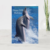 Carte Dolphins Personalised 65th Birthday (Devant)