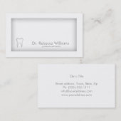 Carte d'ombre à la frontière gris dentiste (Devant / Derrière)