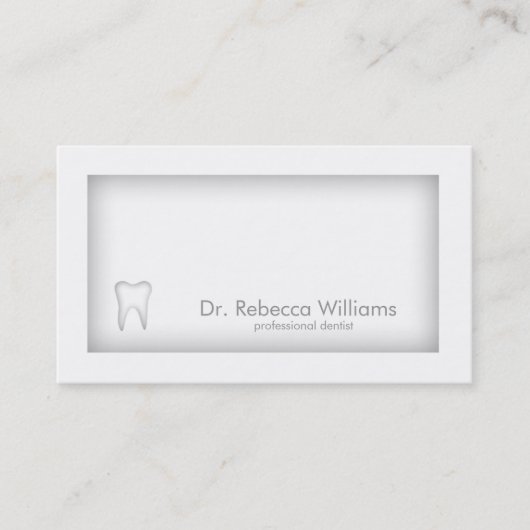 Carte d'ombre à la frontière gris dentiste (Devant)