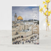 Carte Dôme du Rocher | Place du Mur Occidental | Anniver (Fleur jaune)