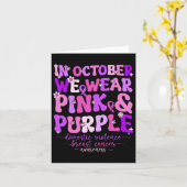 Carte Domestic Violence And Breast Cancer Awareness Mont (Fleur jaune)