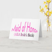 Carte Domestique d'honneur (Fleur jaune)