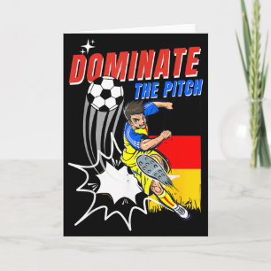 Carte Dominez Le Terrain Joueur De Football Action Allem