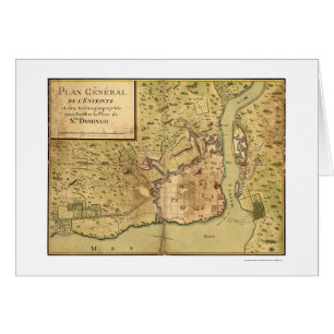 Carte dominicaine 1805 de Saint-Domingue