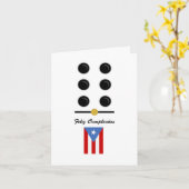 Carte Domino Porto Rico (Fleur jaune)