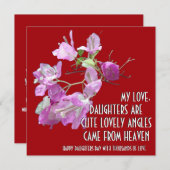 CARTE DON D'ART FLEURIER POUR LA JOURNÉE DE LA FILLE (Devant / Derrière)