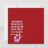 CARTE DON D'ART FLEURIER POUR LA JOURNÉE DE LA FILLE (Dos)