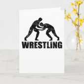 Carte Don d'arts martiaux de la lutte de catch (Fleur jaune)