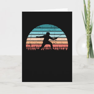 Carte Don de coucher de soleil pour clôtures rétro pour