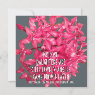 CARTE DON DE FLEURS POUR LA JOURNÉE DES FILLES