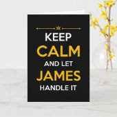 Carte Don de James Name (Fleur jaune)