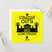 Carte Don De Libération De La Prison Hors Prison (Devant/Arrière en situation)