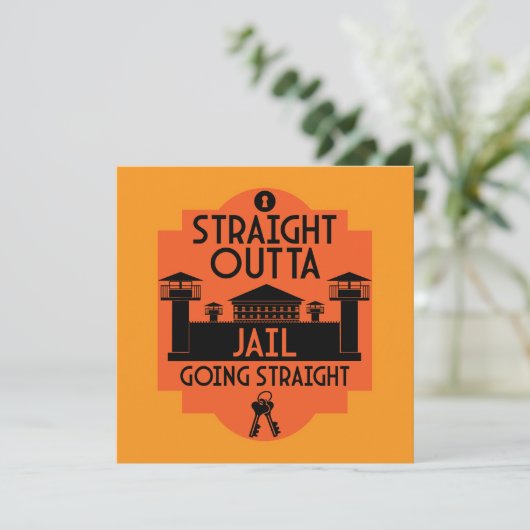 Carte Don De Libération De La Prison Hors Prison (Debout devant)