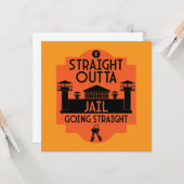 Carte Don De Libération De La Prison Hors Prison (Devant/Arrière en situation)