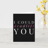 Carte Don De Salle De Sport Pour Femmes Je Pourrais Vous (Fleur jaune)