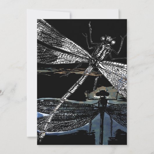 Carte Don de toile Dragonfly | Design de libellules mign (Devant)