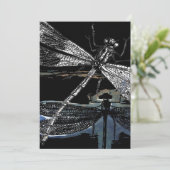 Carte Don de toile Dragonfly | Design de libellules mign (Debout devant)