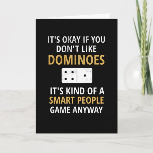 Carte Don Dominoes | Dominos Joueur Dominos Amateurs (Devant)