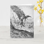 Carte Don don Quichotte et les moulins à vent (Fleur jaune)