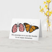 Carte Don d'organes (Fleur jaune)