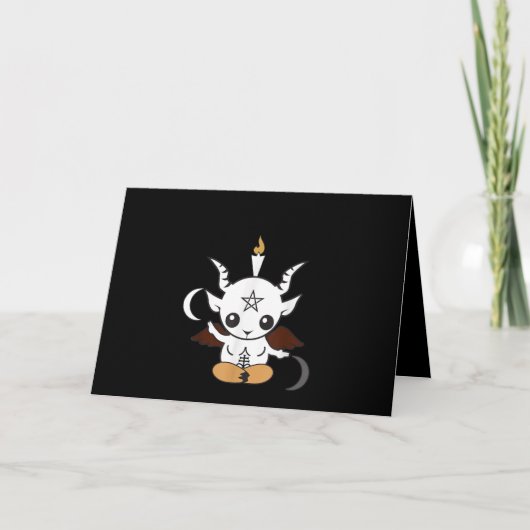 Carte Don Goat Baphomet Halloween (Devant)