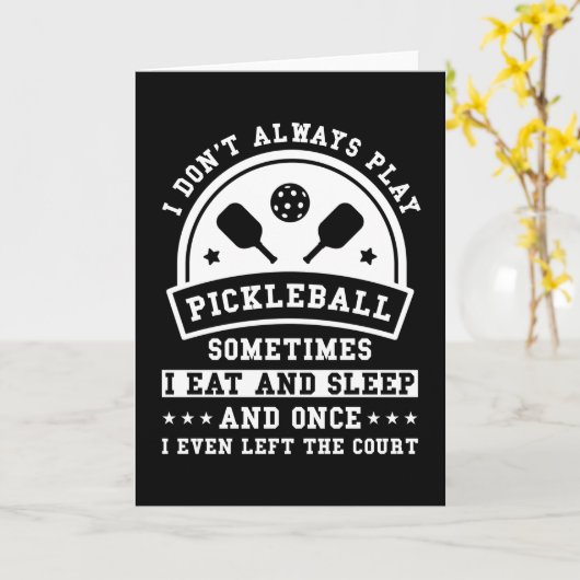 Carte Don Pickleball (Fleur jaune)