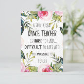 Carte Don pour la citation de Merci de professeur de dan (Debout devant)