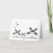 Carte Don Quichotte. 12,7 cm x 17,8 cm (Dos)