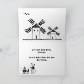 Carte Don Quichotte. 12,7 cm x 17,8 cm (Intérieur)