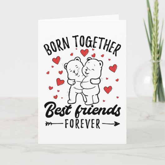 Carte Don Twin Sister Twins (Devant)