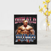 Carte Donald Pump Mème drôle (Fleur jaune)