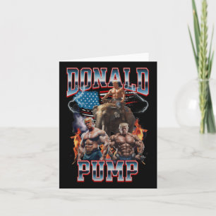 Carte Donald Pump Trump Gym Pump Couverture de pompe