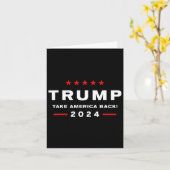 Carte Donald Trump 2024 (Fleur jaune)