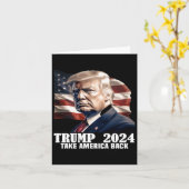 Carte Donald Trump 2024 (Fleur jaune)
